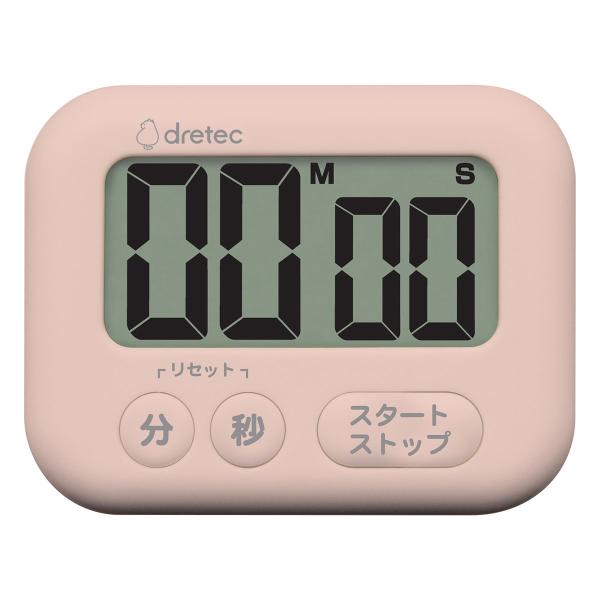 ドリテック キッチンタイマー ピンク dretec 大画面タイマー「シャボン」 T-614PK 返品...