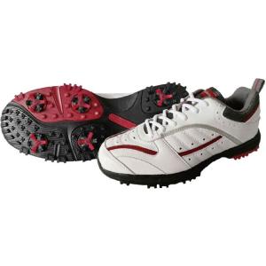 U.S.アスリート メンズ・スパイク・ゴルフシューズ(ホワイト・サイズ：25.0cm) U.S.Athletes USSH-0591-WH-250 
