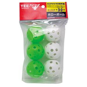 TEE-OFF TEE-OFF ホローボール 6個入り TOPL-2121 WH/ GR 6P 返品種別A