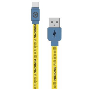 グルマンディーズ USB Type Cケーブル 充電通信 90cm ミニオンズ Gロゴ gourmandise MINI-99A