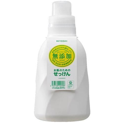 無添加 お肌のための洗濯用 液体せっけん ボトル 1100ml ミヨシ石鹸 返品種別A