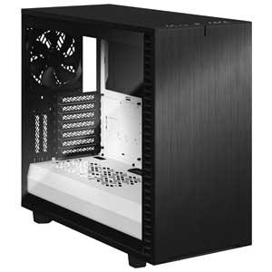 Fractal Design E-ATX、ATX、microATX、Mini-ITX対応ミドルタワーPCケース(強化ガラス(クリア))Define 7 Black/White TG Clear Tint FD-C-DEF7A-05 返品種別B