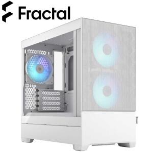 Fractal Design(フラクタルデザイン) ミニPCケース Pop Mini Air RGB White TG Clear Tint FD-C-POR1M-01 返品種別B｜joshin