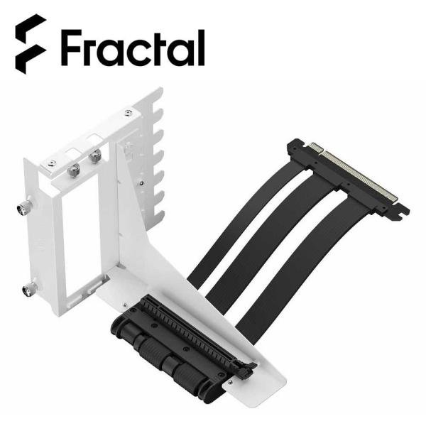 Fractal Design｜フラクタルデザイン ライザーケーブル付きブラケット(ホワイト) Fle...