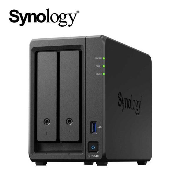 Synology｜シノロジー AMD Ryzen R1600搭載2ベイNAS DS725+ DS72...