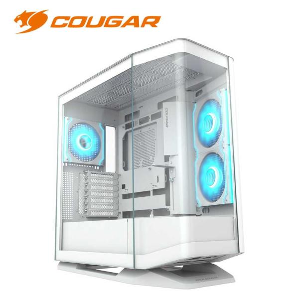 COUGAR｜クーガー FV270 RGB White ミドルタワーPCケース(ホワイト) 付属AR...