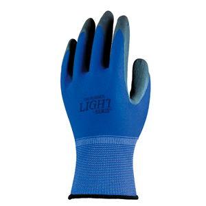 おたふく手袋 13G 天然ゴム背抜き手袋 10双組 M ブルー ライトシリーズ A-385 2113...