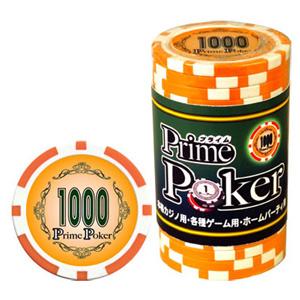 ジーピー プライムポーカー チップ1000(1本＝20枚入)プライムポーカー 返品種別B
