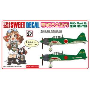 SWEET 1/ 144 SWEER DECAL No.27 零戦52型丙 第601航空隊 戦闘310飛行隊(14-D027) 返品種別B｜joshin