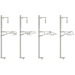トミックス Nゲージ 架線柱・新幹線型き電セット(築堤S35・高架橋S35各