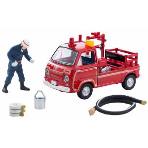 トミーテック 1/ 64 LV-68c スバル サンバー ポンプ消防車(フィギュア付)(324959)ミニカー