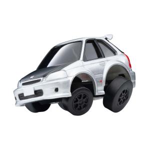 トミーテック チョロQ Q’s QS-01b ホンダ シビック タイプR (EK9) カスタム仕様 (銀)(328469)ミニカー 返品種別B｜joshin