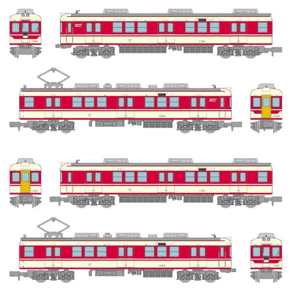 トミーテック (N) 鉄道コレクション 神戸電鉄デ1350形(新塗装)4両セット 返品種別B