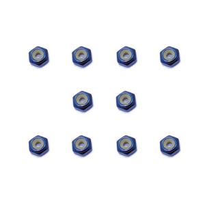 スクエア アルミ薄型ナイロンナットM2(濃ブルー) 10pcs(SGX-102UBY)ラジコンパーツ 返品種別B｜joshin