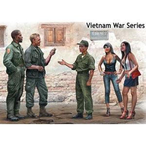 マスターボックス 1/ 35 米・ベトナム戦争サイゴン・米兵2体+南ベトナム兵+女性2体(MB35185)未塗装組立フィギュア 返品種別B｜joshin