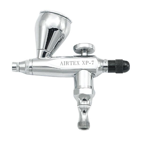 エアテックス エアブラシ XP-7(口径/ 0.3mm)カップサイズ5cc(蓋付)(XP7) 返品種...