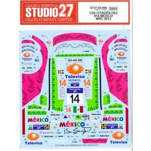 スタジオ27 1/ 24 CITROEN DS3 #14 MEXICO WRC 2013(エレール対...