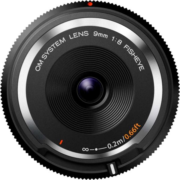 OM SYSTEM フィッシュアイボディーキャップレンズ「BCL-0980」(ブラック) ※マイクロ...
