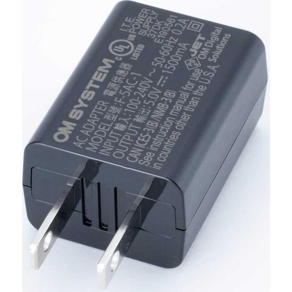 OM SYSTEM USB-ACアダプター「F-5AC」 F-5AC_OM 返品種別A
