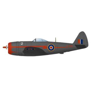 プラッツ (再生産)1/ 144 WW.II イギリス空軍戦闘機 サンダーボルト Mk.II ”バブルトップ”(2機セット)(PDR-25)プラモデル 返品種別B｜joshin