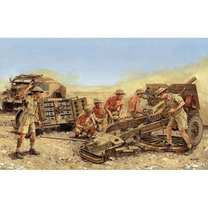 ドラゴンモデル 1/ 35 WW.II イギリス軍25ポンド砲 Mk.II リンバー＆砲兵付属塗装済完成品 返品種別B