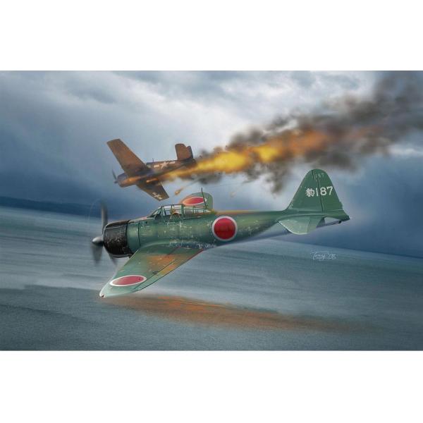 プラッツ 1/ 48 WW.II 日本海軍 零式艦上戦闘機 二一型 第263海軍航空隊(AE-49)...