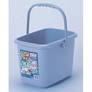 サンコープラスチック バケツ 10L 角型 握りやすい ニュー タフバケツ