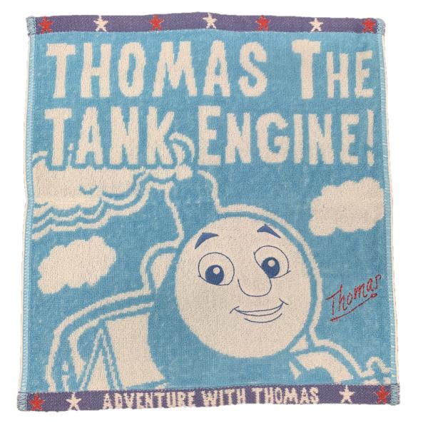 林(Hayashi) ハンドタオル「きかんしゃトーマス」(デパーチャー) 34×35cm 「きかんし...