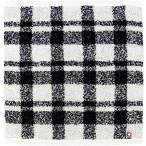 林(Hayashi) ハンドタオル 今治タオル ファミーユチェック 日本製(ブラック・34×35cm) WI200830 