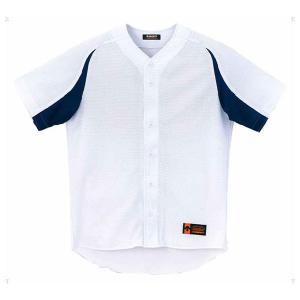 デサント ジュニア 野球 ソフトボール用ユニフォームシャツ DESCENTE ジュニア フルオープンシャツ DS-JDB43M-SWNV-160