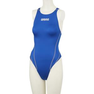 アリーナ 女性用 競泳水着 ハイカット(Dブルー・サイズ：S) 返品種別B