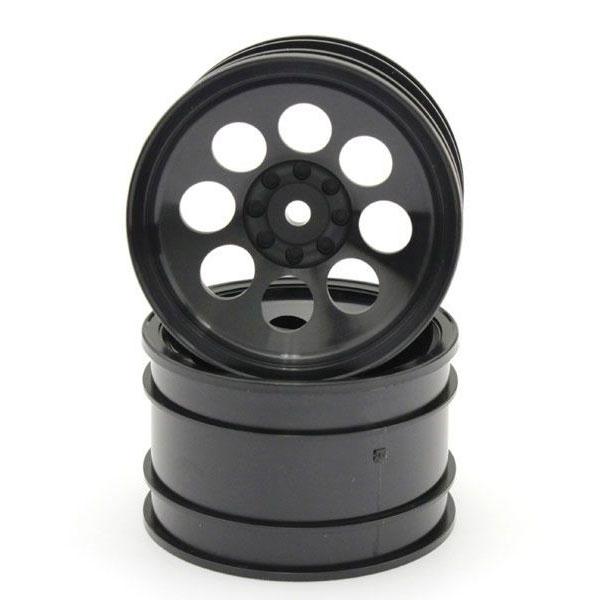 京商 8穴ホイール 50mm(ブラック/ 2個入/ オプティマ) (OTH245BK)ラジコンパーツ...