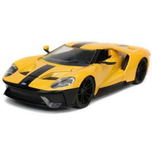 Jada Toys 1/ 24 2017 フォード GT イエロー/ ブラックライン(JADA32257)ミニカー 返品種別B｜joshin