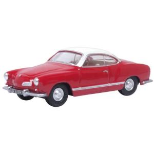 OXFORD 1/ 76 VW カルマンギヤ ヘナレッド/ パールホワイト(OX76KG001)ミニカー 返品種別B｜joshin