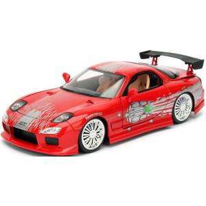 Jada Toys (再生産)1/ 24 F＆F マツダ RX-7 レッド/ グラフィックス (ドミニク)(JADA98338)ミニカー 返品種別B｜joshin