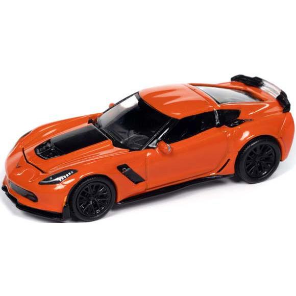 Auto World 1/ 64 2019 シェビー コルベット Z06 セブリングオレンジ/ ブラ...