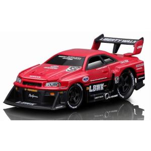 Maisto 1/ 64 Liberty Walk 1999 ニッサン スカイライン GT-R R34 レッド/ ブラック(MS15566RBK)ミニカー 返品種別B｜joshin