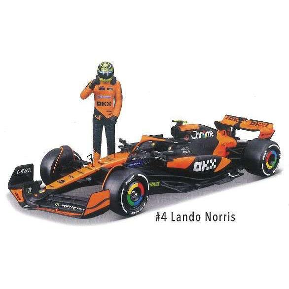 ブラゴ 1/ 24 マクラーレン F1 チーム MCL38(2024) No.4 L.ノリス (ウィ...