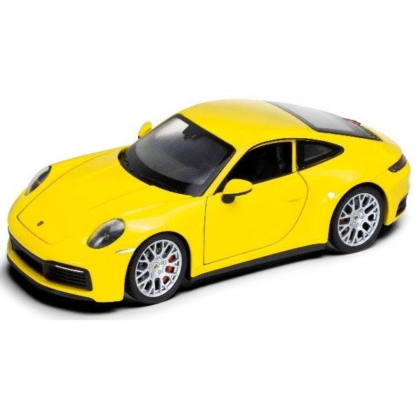 WELLY (再生産)1/ 24 ポルシェ 911 カレラ 4S イエロー(WE24099Y2)ミニ...