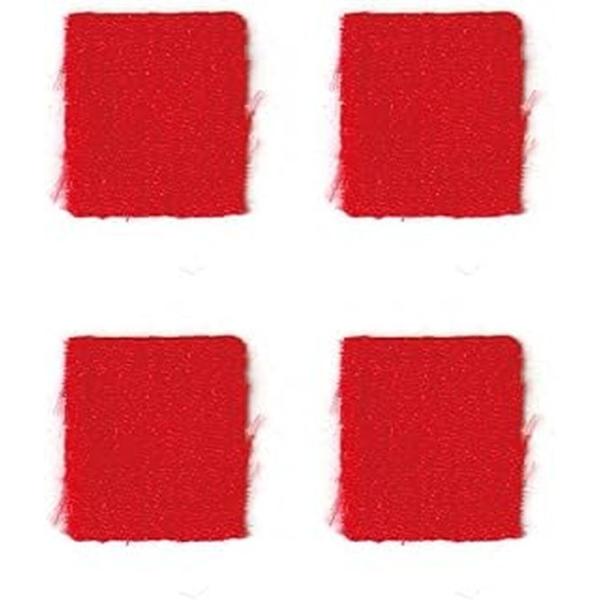 NBK カット済つまみ細工用一越ちりめん 無地 30枚入(4紅・16×16mm) S50CH16-4...