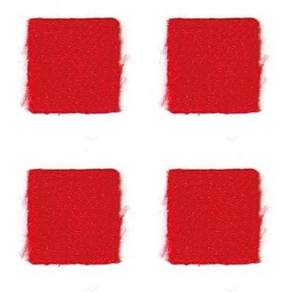 NBK カット済つまみ細工用一越ちりめん 無地 30枚入(4紅・18×18mm) S50CH18-4...