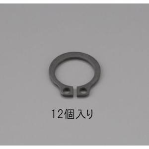 エスコ 18mm 軸用スナップリング(鉄製/ 12個) ESCO EA949PA-218 返品種別B｜joshin