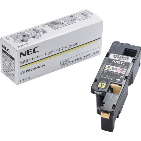 NEC 大容量トナーカートリッジ(イエロー) PR-L5600C-16 返品種別A