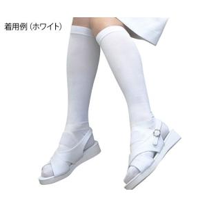 アズワン 足もとソリューション女性用 看護師用ソックス Mサイズ 黒 8-6565-02