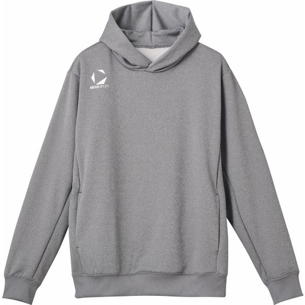 ムーブスポーツ メンズ フーデッドスウェット(グレー杢・サイズ：XO) 返品種別A