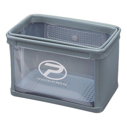 プロックス 攻棚ワカサギ水切り水槽 EVAタイプ 4L(ブルーグレー)  返品種別A