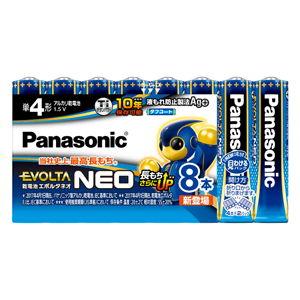 パナソニック アルカリ乾電池単4形 8本パック Panasonic EVOLTA NEO LR03N...