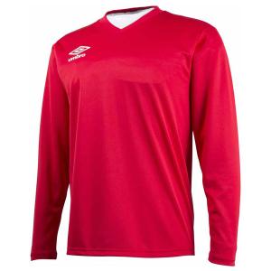 アンブロ セカンダリー L/ S シャツ umbro サッカー フットサル プラクティスウェア DS-UBS7637L-MRED-S