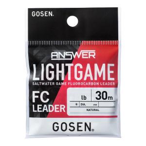 ゴーセン アンサー ライトゲーム FC リーダー 30m ナチュラル(1.5号/ 6lb) 返品種別B｜joshin