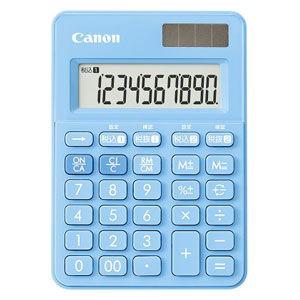 キヤノン 卓上電卓 10桁 (アクアブルー) Canon 軽減税率対応モデル LS-100WT-AB 返品種別A